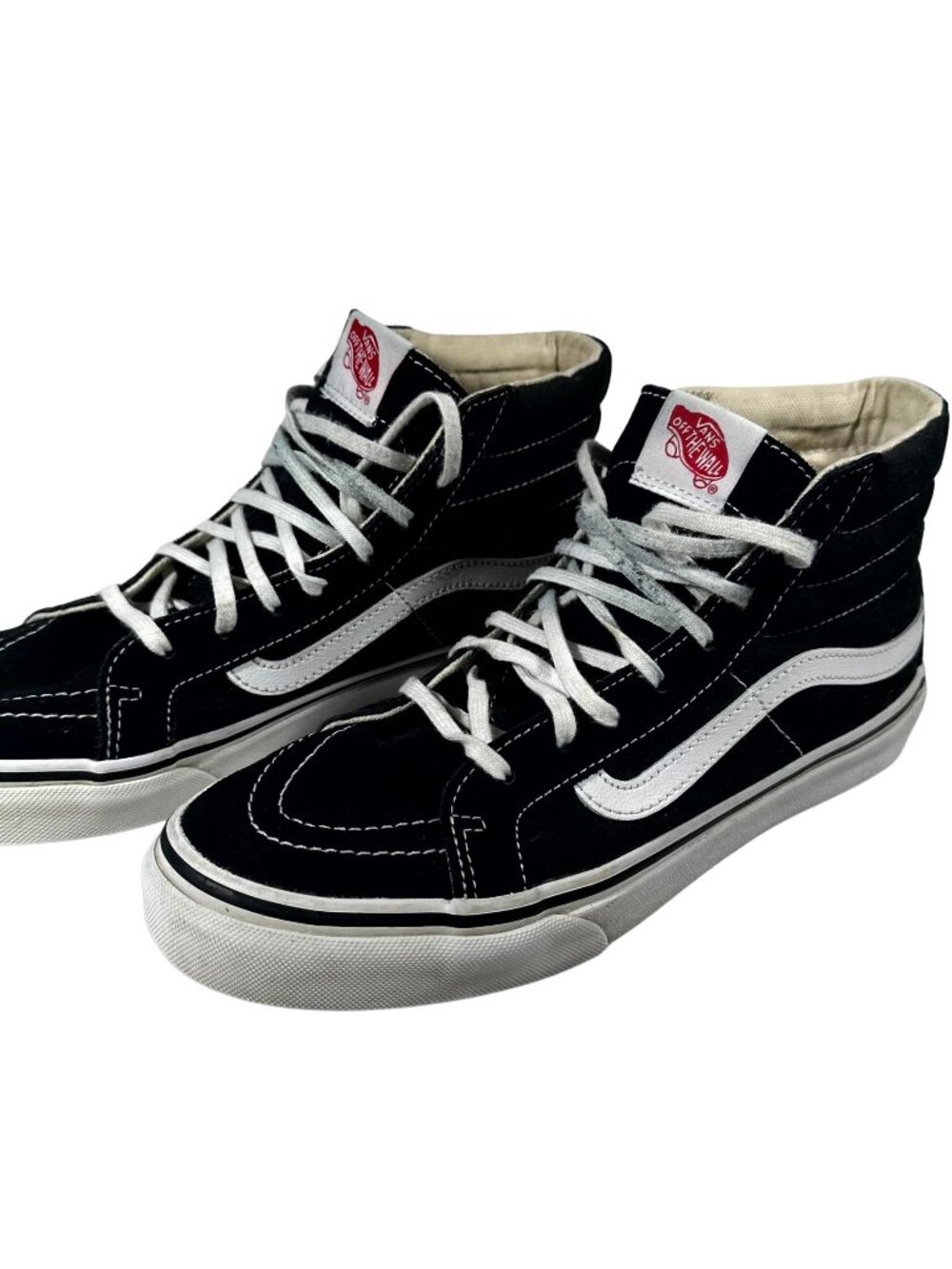 Vans Sk8-Hi Black White High Top Skate Shoes Men 8 Women 9.5 Classic Sneak